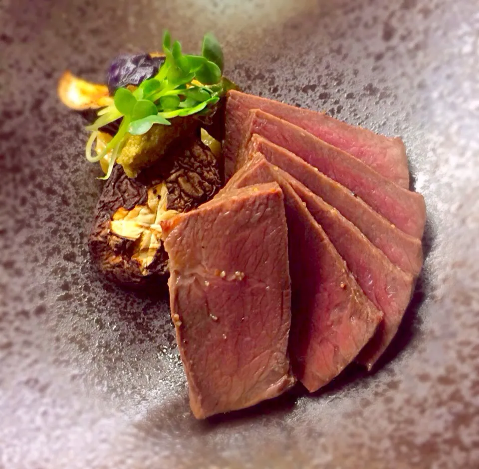 Aged beef with yuzu pepper|Mak Toniさん