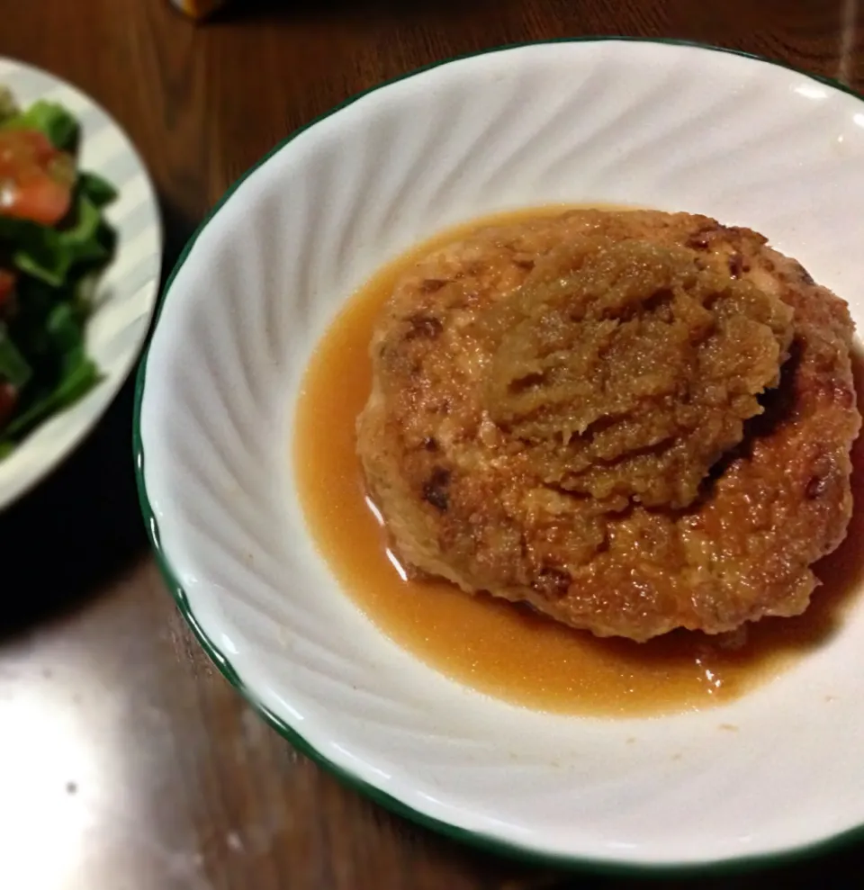 豆腐とチキンのふわふわハンバーグ。|やおゆん。さん