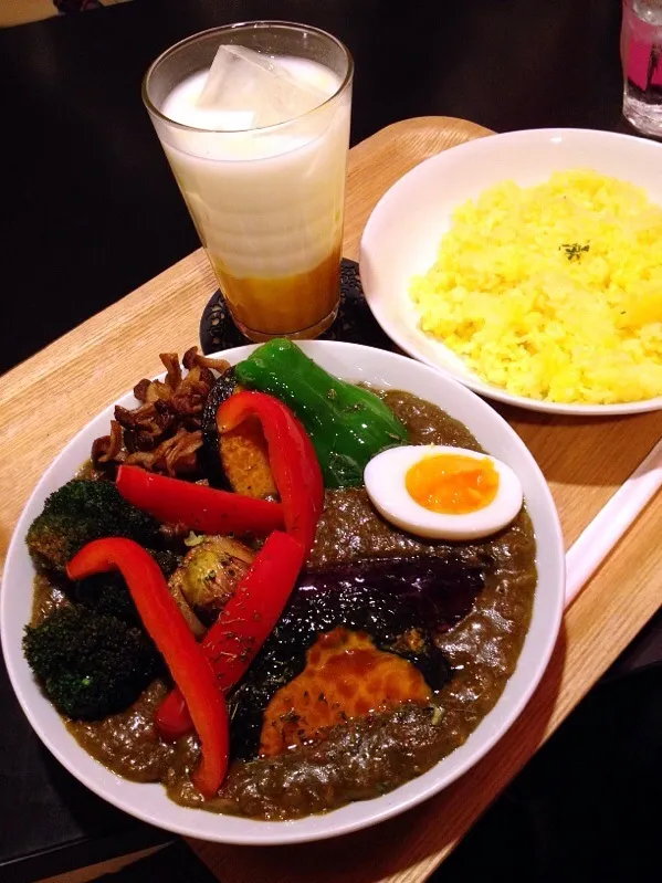 ガネーシャ ルーカレーほうれん草＆野菜curry|カウンター嬢さん