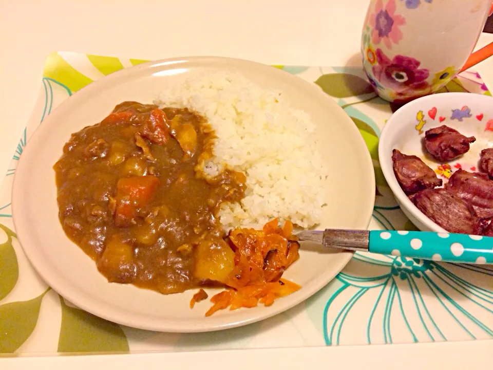 カレーと砂肝の焼き鳥☻|Minoriさん