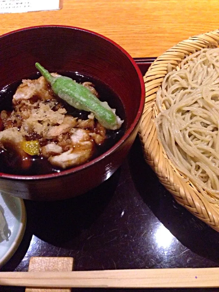 Snapdishの料理写真:芝海老のかき揚げつけ汁せいろ|安宅正之さん