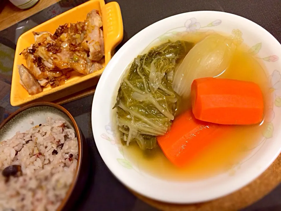 ポトフ・鶏のネギ塩焼き|和さん