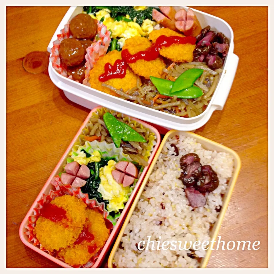 Snapdishの料理写真:1/25 土曜日弁当|chieko ♪さん