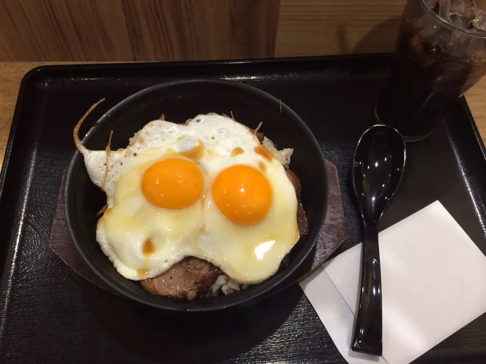 焼き豚玉子丼|アクちゃんさん