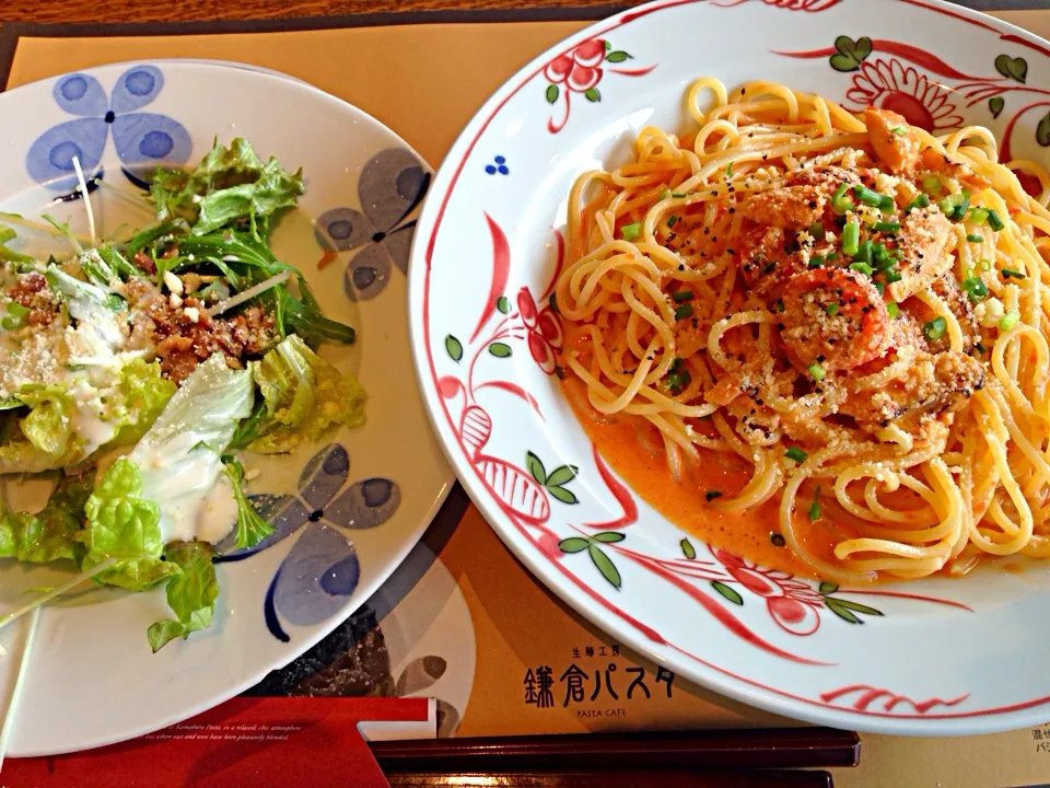 鎌倉パスタ 炙りトロサーモンクリームソース|神龍さん