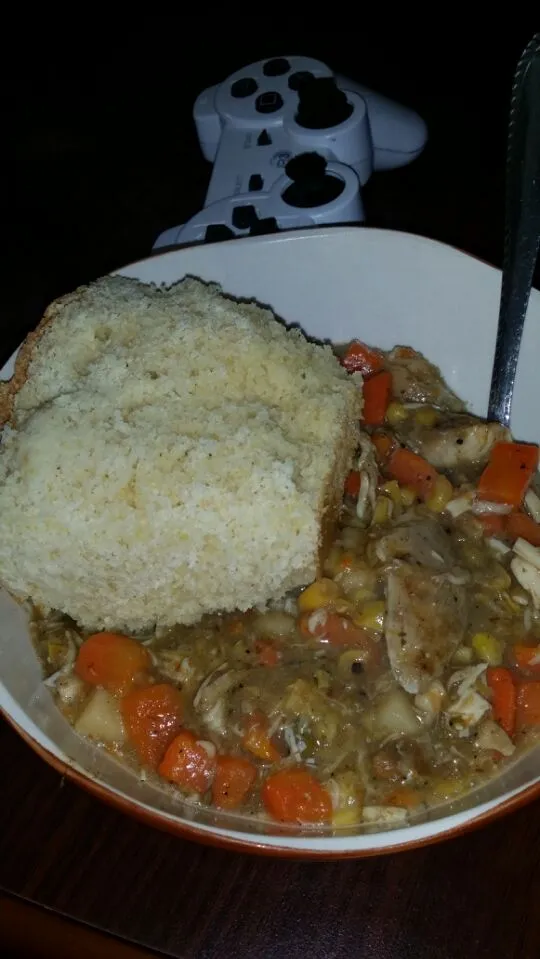 jerk chicken stew with sweet cornbread|lucky strozierさん