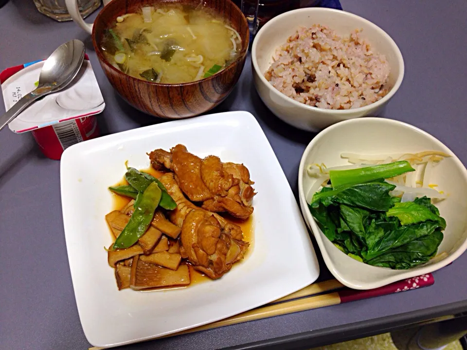 手羽元の酸っぱ煮定食|おかだやまさん