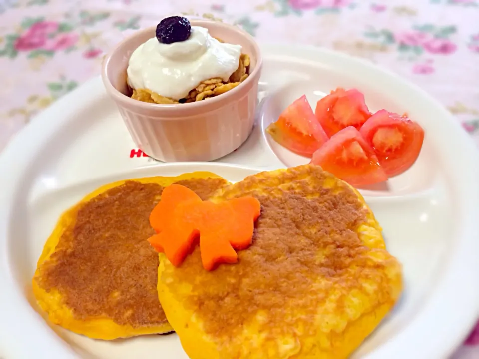 朝食♡にんじんのパンケーキ|ひめ♡⑅*さん