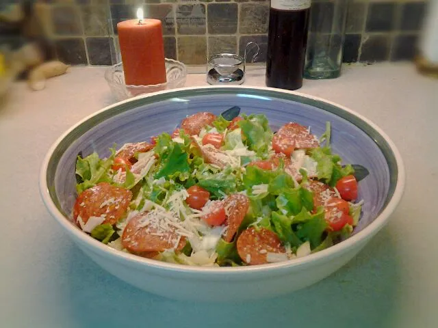 Salad from the Aquaponic Greenhouse|tory brodahlさん