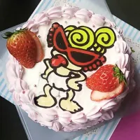 Snapdishの料理写真:Birthdayヒスケーキ|Ｃｈｉａｋｉ♡さん