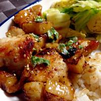 ご飯にあうー！鶏と長芋の粒マスタードソース