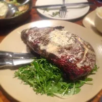 Snapdishの料理写真:32oz ribeye steak Italian style|Miko Koizumiさん