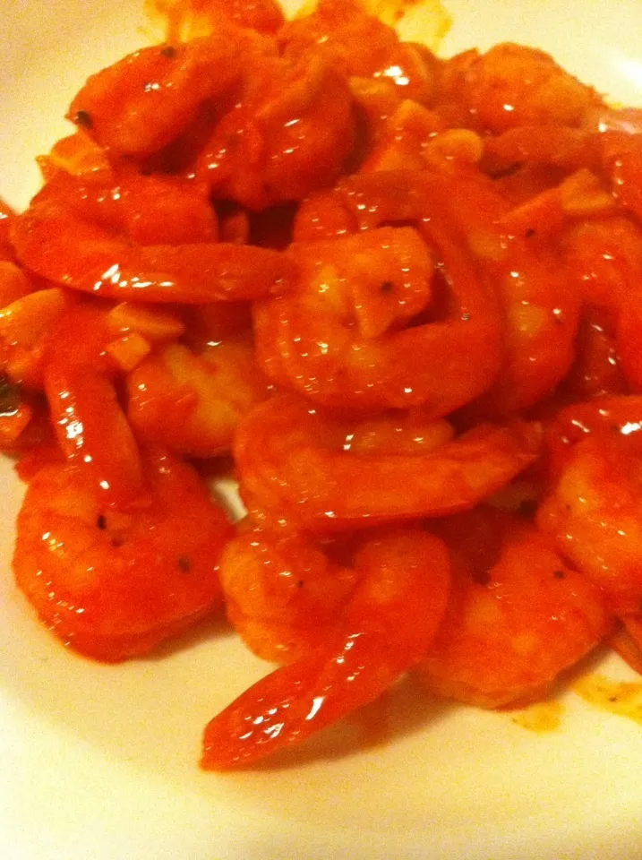 Snapdishの料理写真:Spicy Shrimp|Jena Kimさん