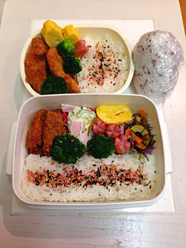 チキンカツなお弁当|mahirooujiさん