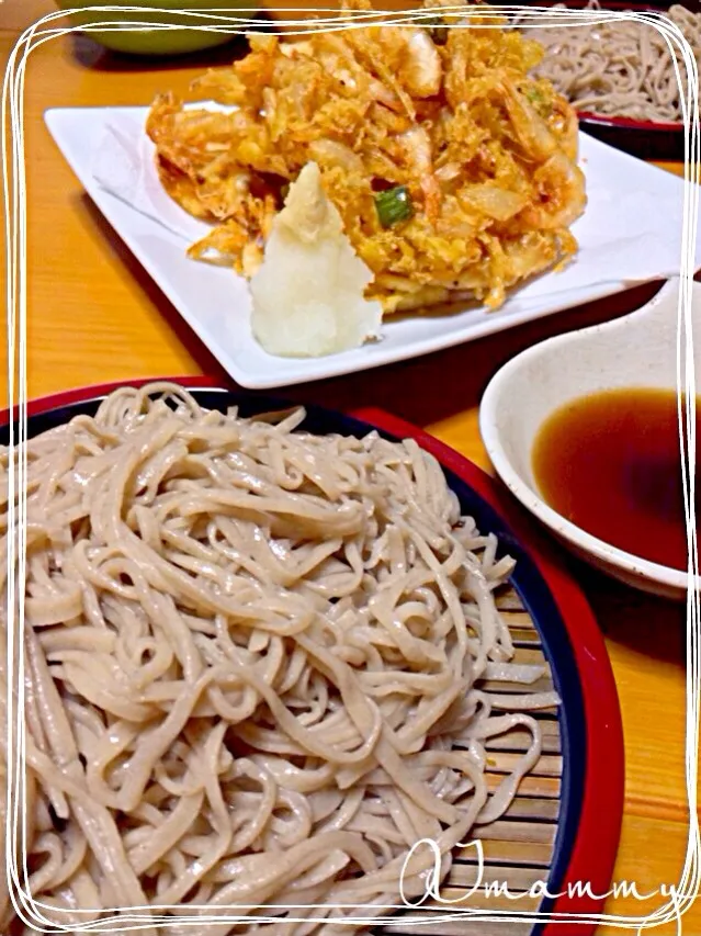 ☆手打ち蕎麦と白エビのかき揚げ☆|あいママさん