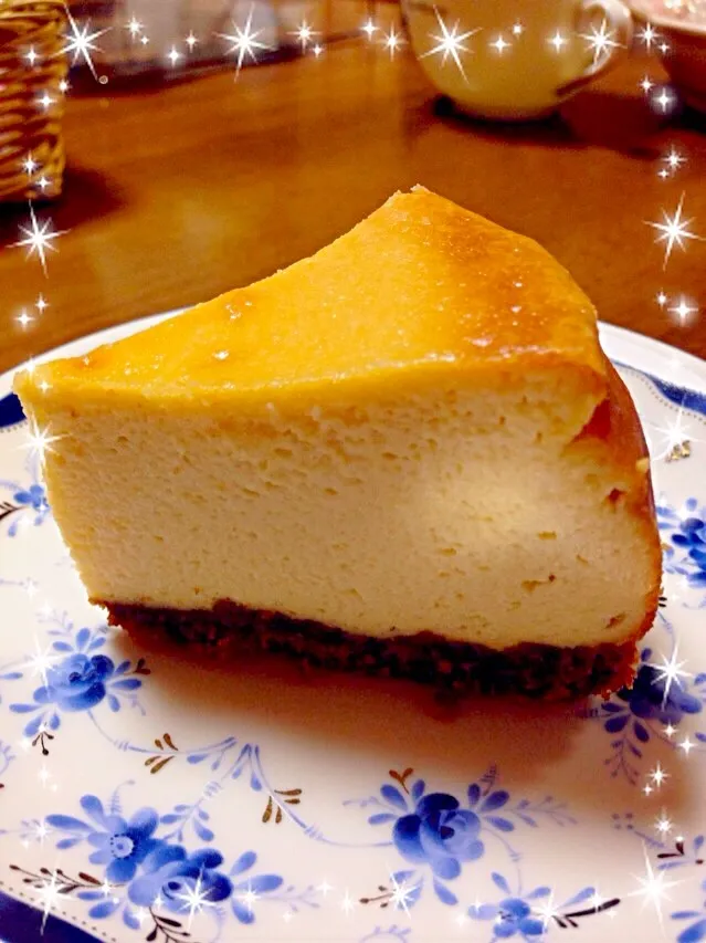 ベイクドチーズケーキの断面図⭐️|みきさん