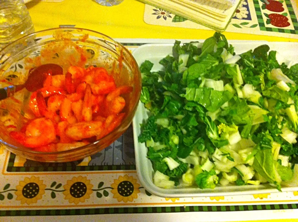 Spicy Shrimp and Bokchoy|Jena Kimさん