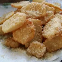 Snapdishの料理写真:Potatoe fries with parmesan cheese|lucky strozierさん