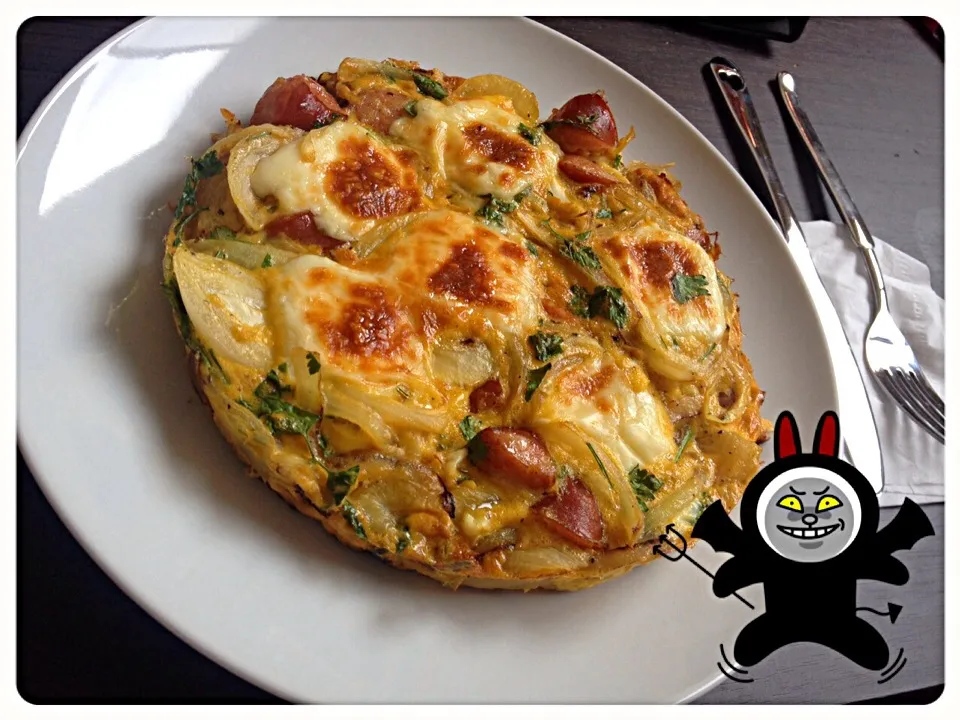 FENNEL SAUSAGE FRITTATA|Rochelleさん