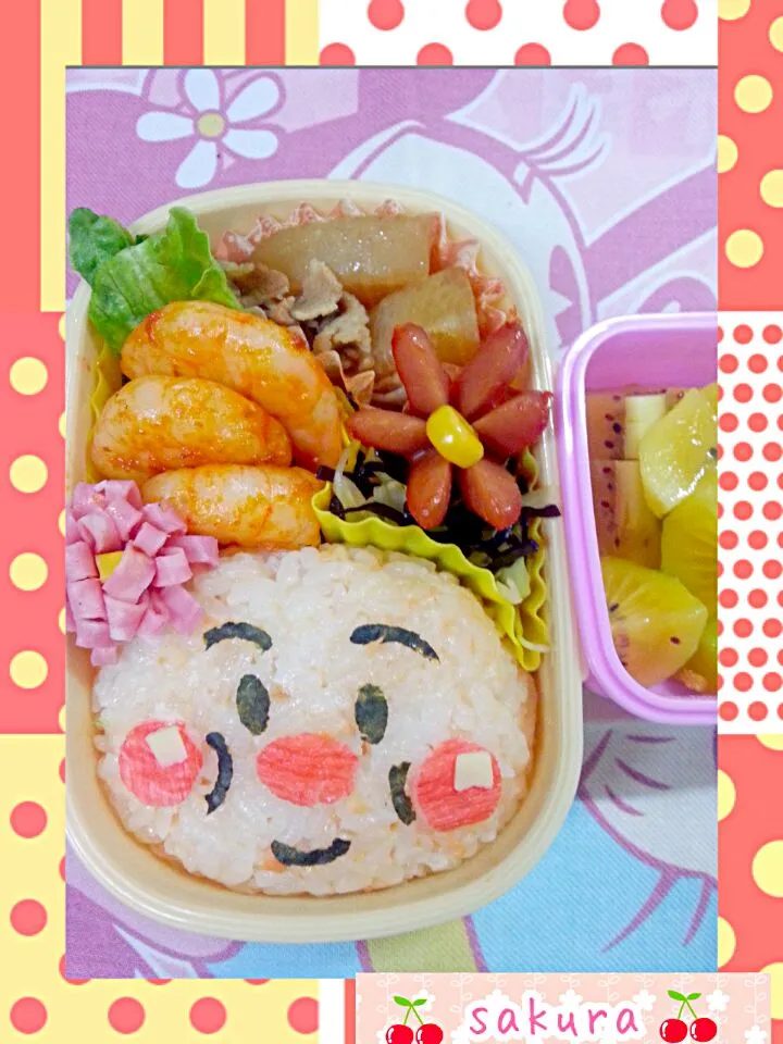 Snapdishの料理写真:アンパンマン弁当(o´艸`)|桜里さん