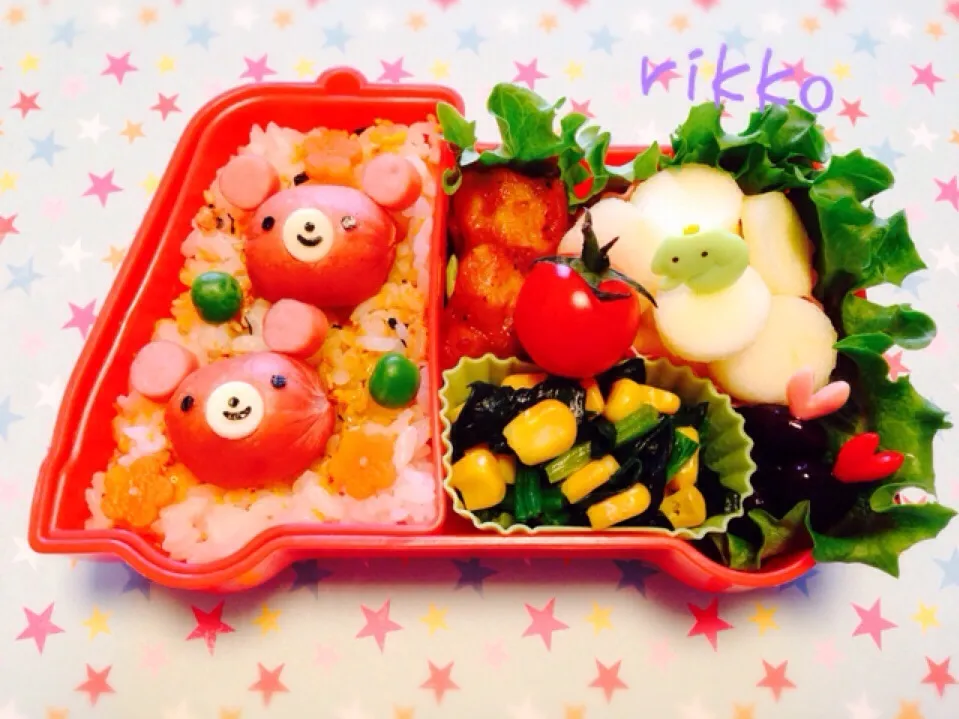 💛チビっクマのお弁当2〜💛|rikkoさん