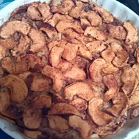 torta di pane alle mele e pere con cannella