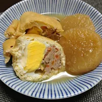 卵と豚つくねの袋煮|恭子さん