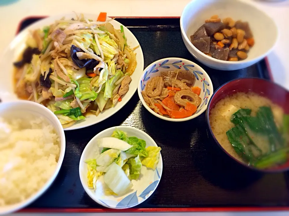 肉と野菜の細切り炒め定食|Johnnyさん