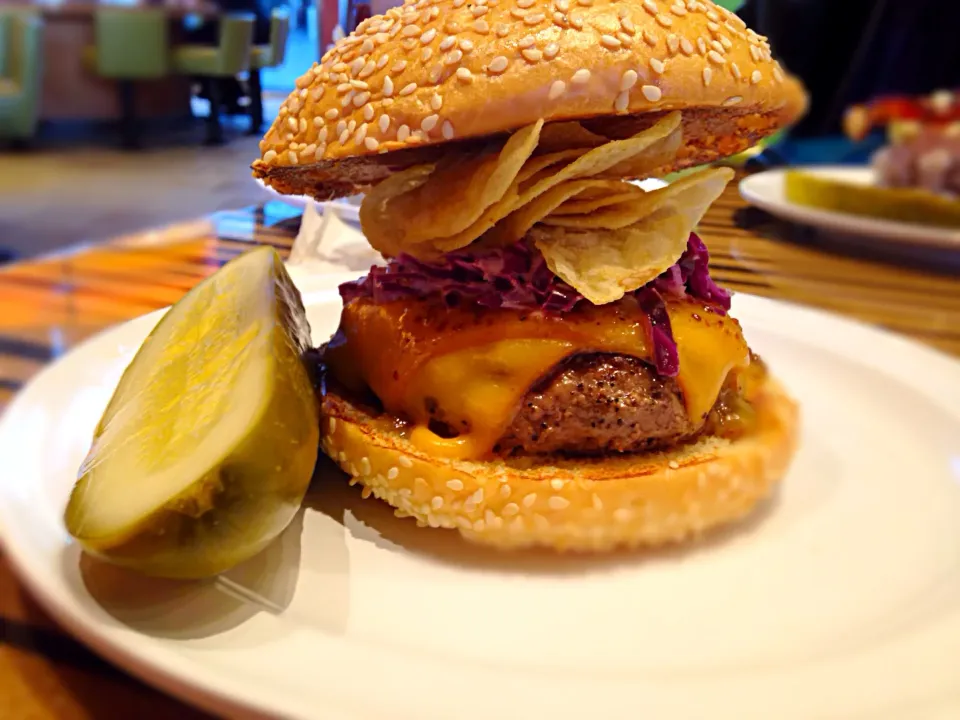 Bobby Flay burger in Las Vegas!!|robert flickerさん