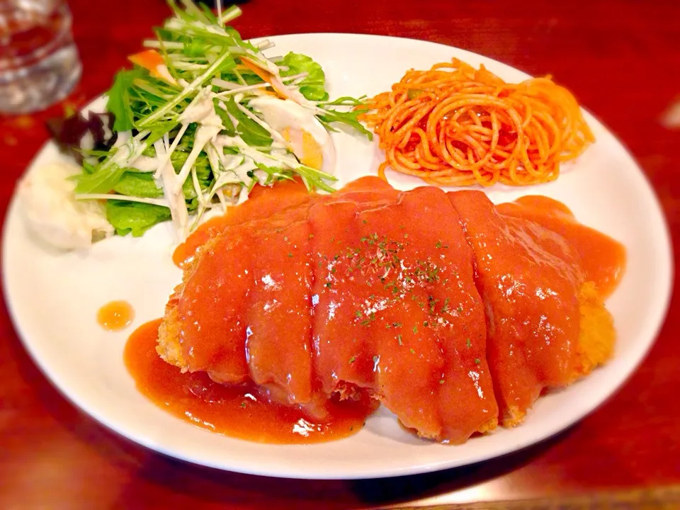 Snapdishの料理写真:洋風カツ丼|あっちさん