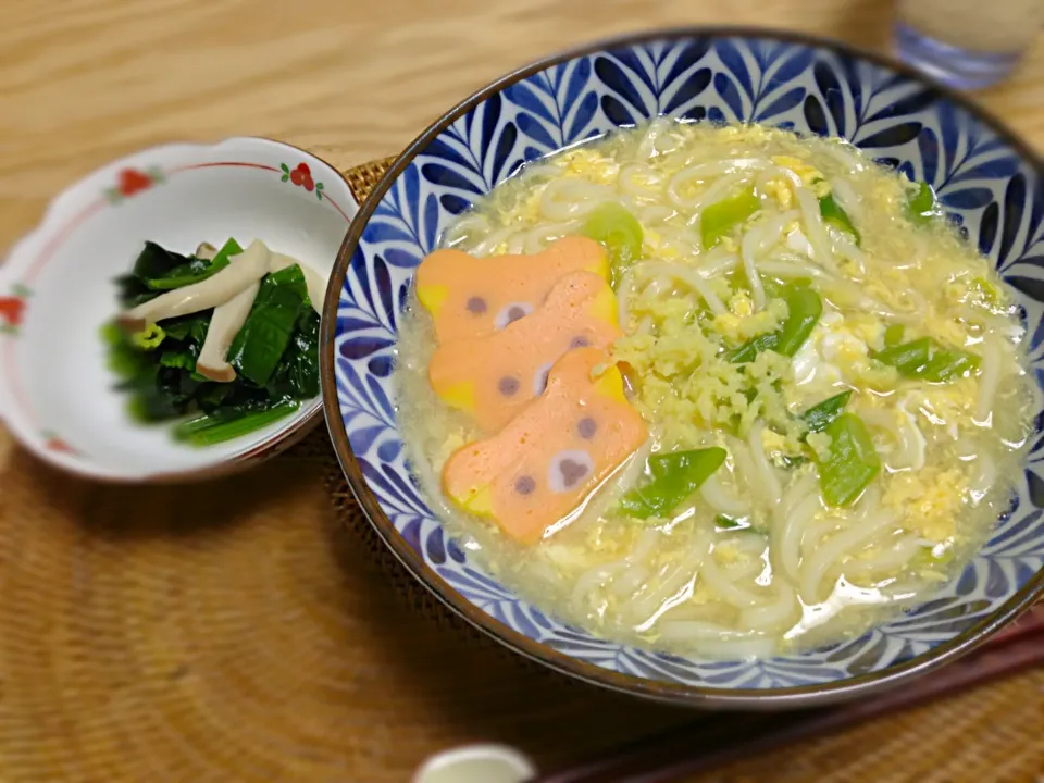 たっぷり生姜のとろとろあんかけうどん|ゆきぼぅさん