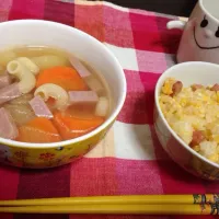 ヘルシースープ & お手軽炒飯|r i n *さん