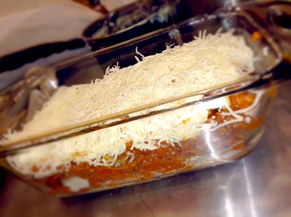 Lasagna (before baking)|Haruka Sataさん