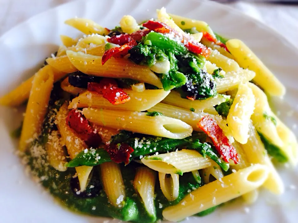 Penne alla Cima di Rapa con Pancetta e Pecorino Silano|Fabio  Palmieriさん