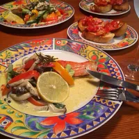 Snapdishの料理写真:Wednesday dinner with salmon|Lina Butlerさん