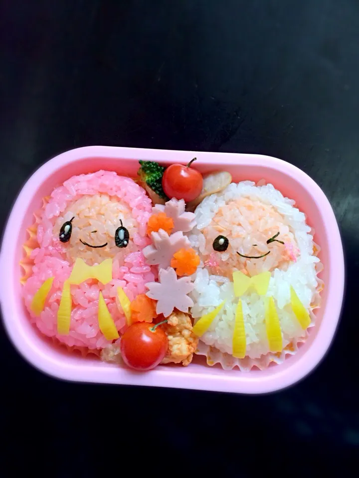 合格祈願！紅白だるまちゃん弁当♪|hanakoさん