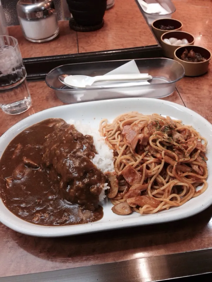 パピーのカレー  チキンカレーとナポリタンのセット|norma’sさん