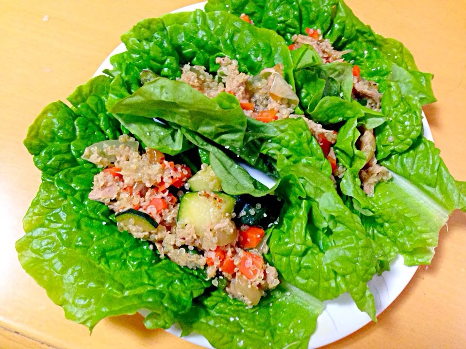 Tuna and quinoa lettuce cup|Yokoさん