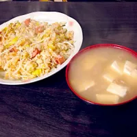 炒飯と豆腐、納豆のスープ|Noboru Taniさん