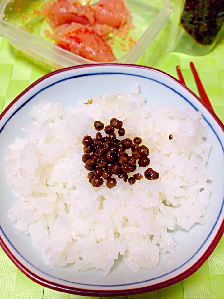 胡椒の佃煮で朝ごはん|ハッピーの助さん