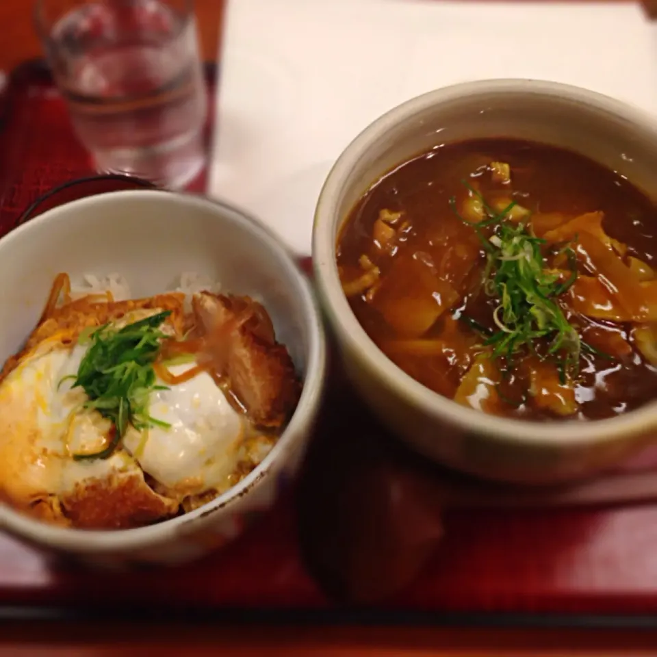 カレーうどんかつ丼定食！|中野泰介さん