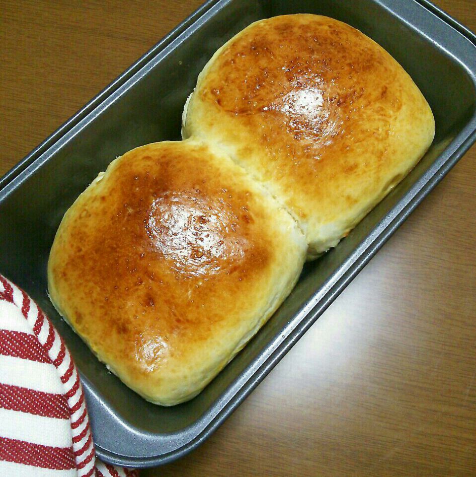 初めての手捏ねパン(*´ω｀*)