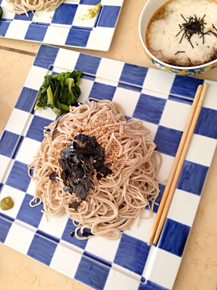 もり蕎麦  トロロ麺つゆで|Yuuko Tokueさん