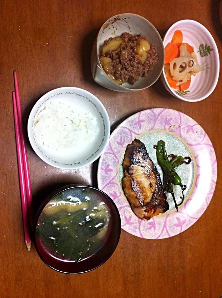 ブリの照り焼き定食|まいこさん