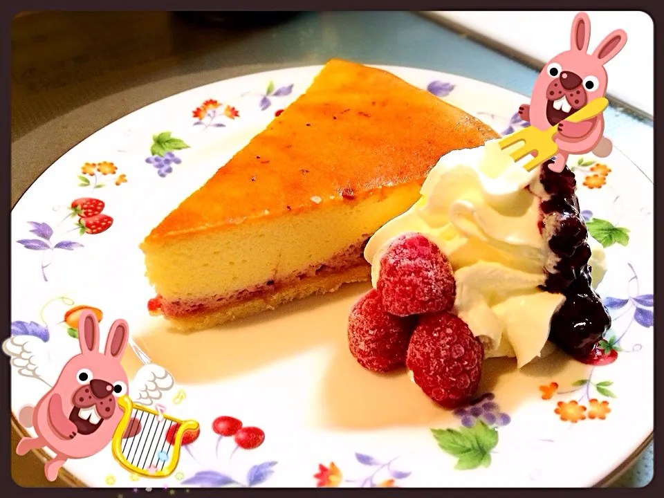 Snapdishの料理写真:ブルーベリーチーズケーキ|Yasunaさん