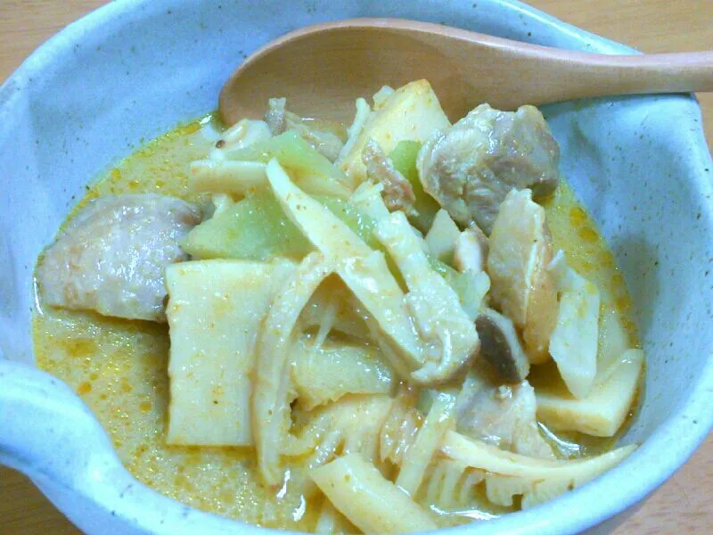 Snapdishの料理写真:すごくむせるグリーンカレー(笑)|shizさん