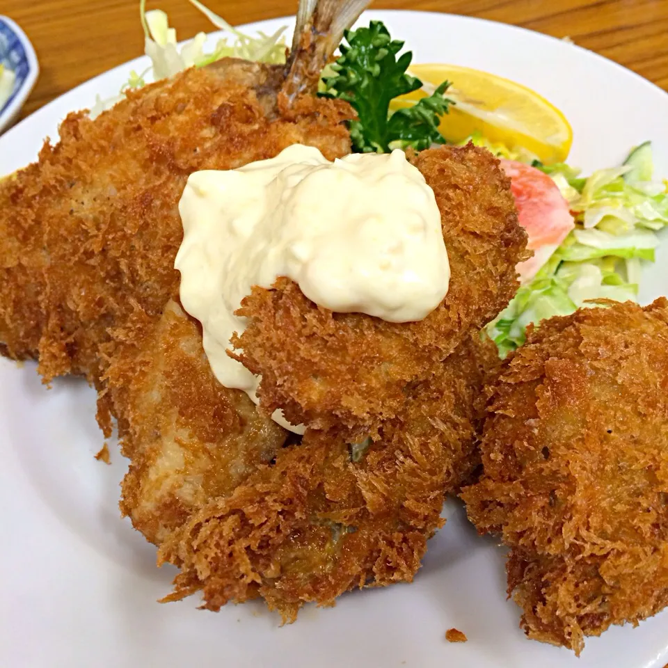 カキ・アジ定食♡|てつやさん