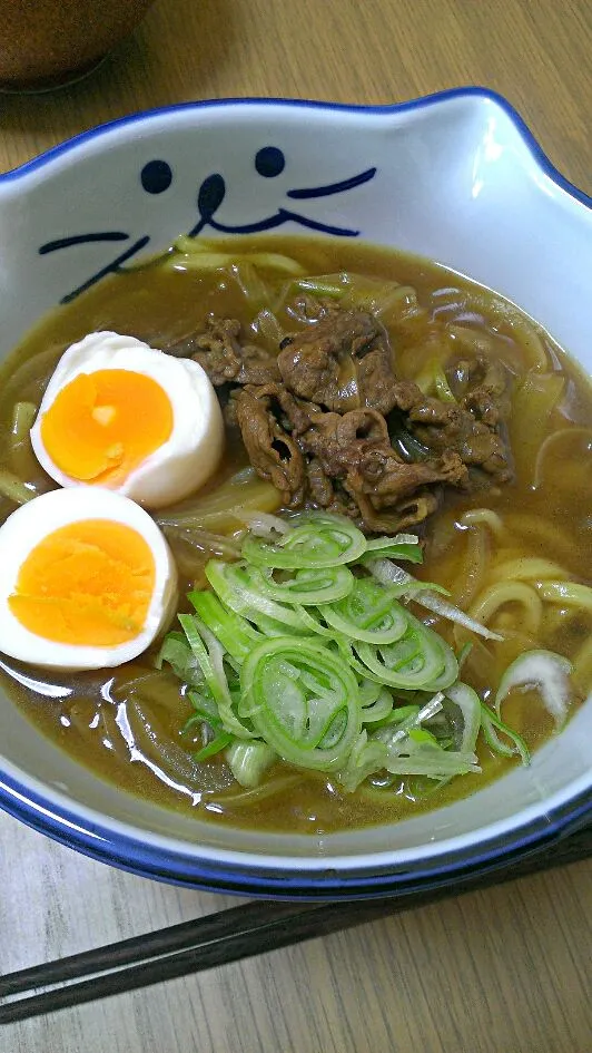 牛肉カレーうどん|みあこさん