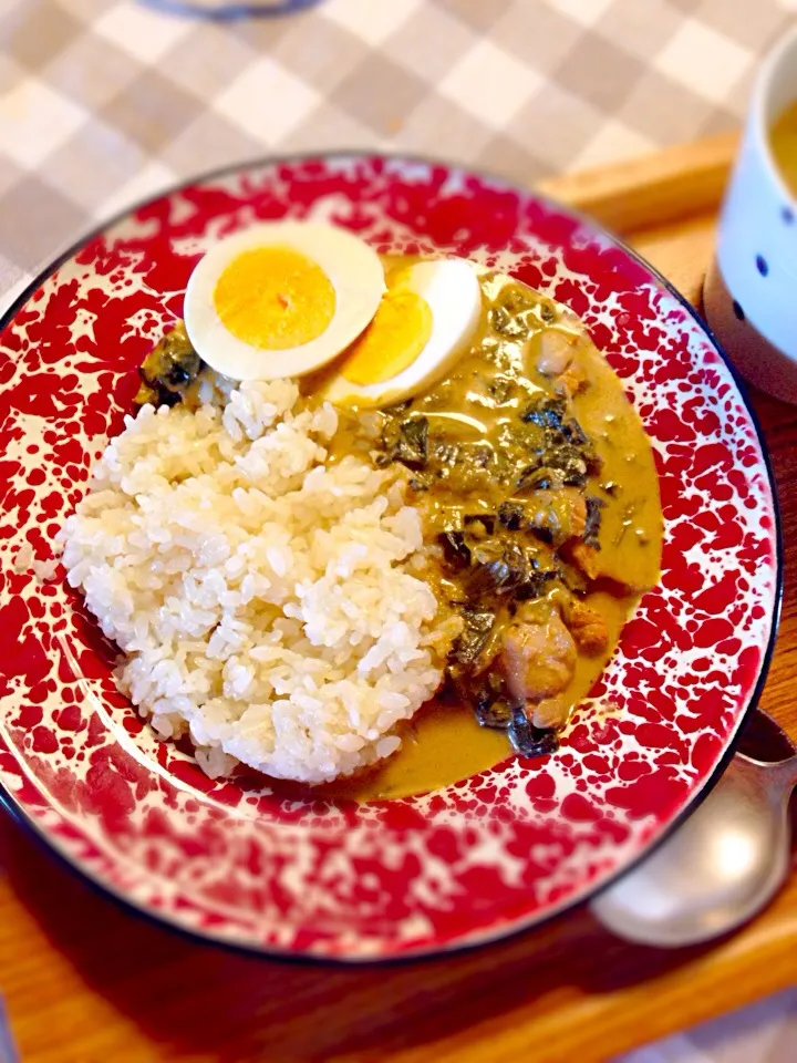 ほうれん草とチキンのカレー。|nonさん