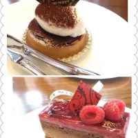 Snapdishの料理写真:GATEAU DES BOISのケーキ❤️|Yasunaさん